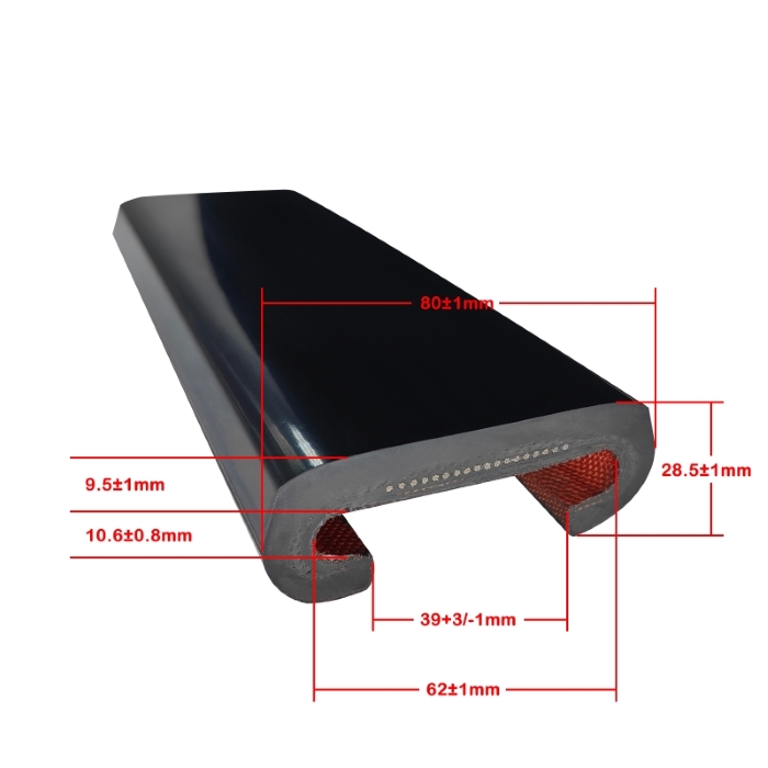 SDS standard rubber escalator handrail, universal replacement part for escalator maintenance