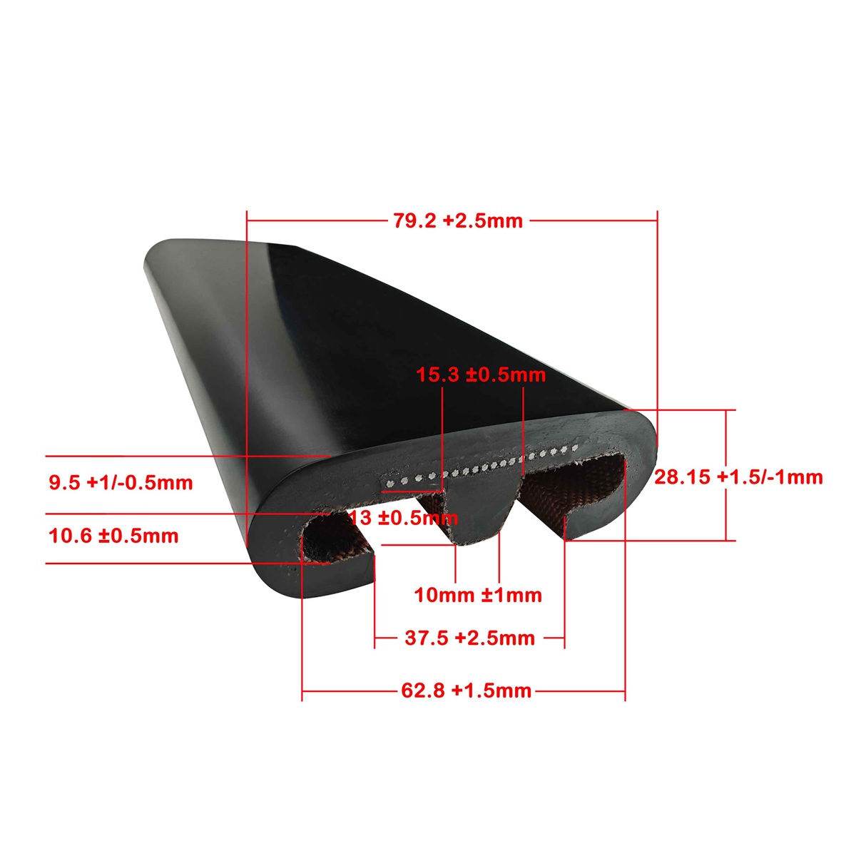 RB792375KV rubber escalator handrail, original OEM renewal part for property annual procurement & long-term building operation