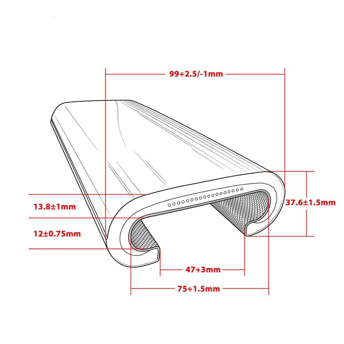 RB9947 handrail for luxury mall star hotel high-end office escalator, fine maintenance and renovation replacement parts