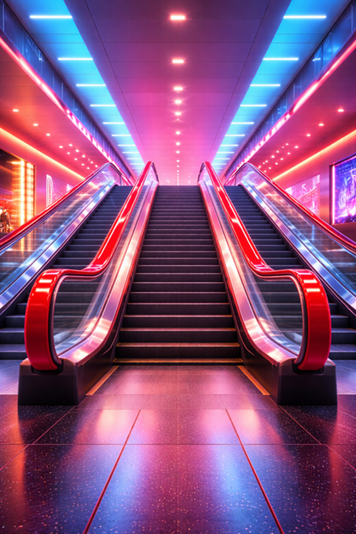 color polyurethane escalator handrail